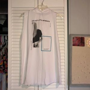 ZARA TRF Graphic shirt dress with hoodie